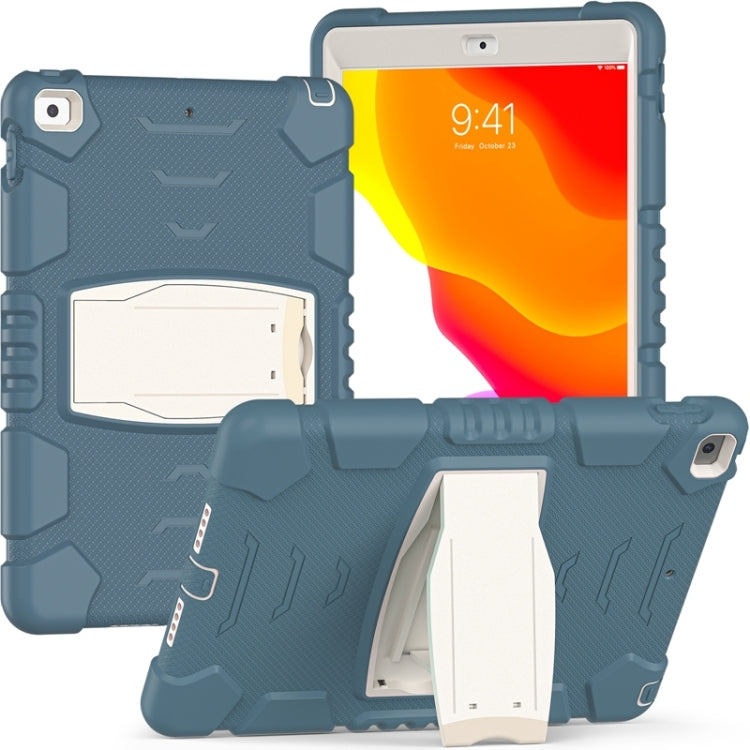 For iPad 10.2 2021 / 2020 / 2019 3-Layer Protection Screen Frame + PC + Silicone Shockproof Combination Case with Holder