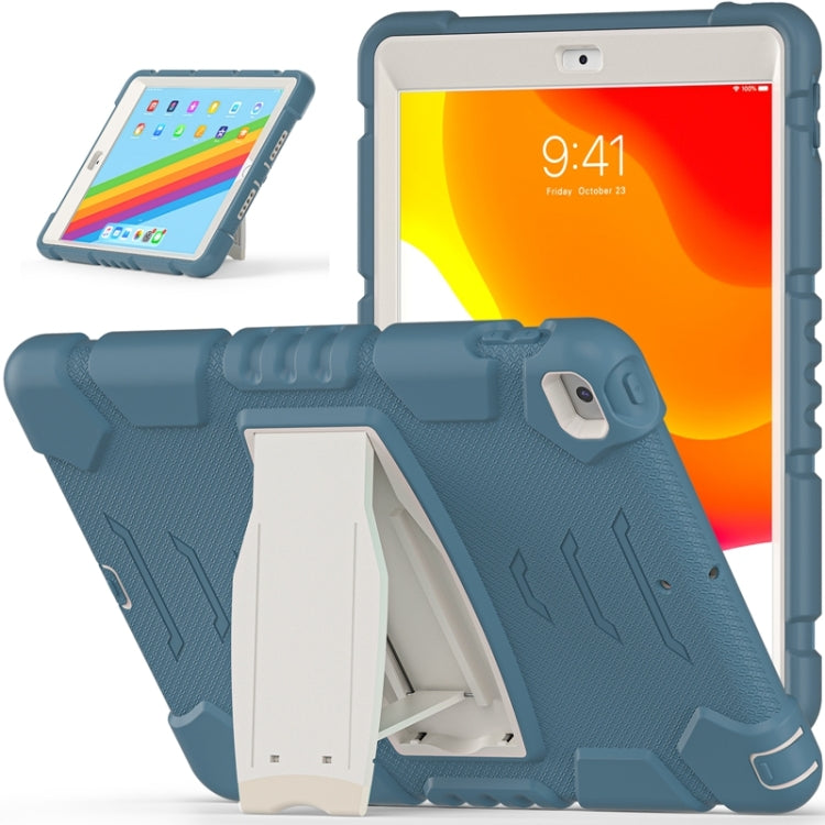 For iPad 10.2 2021 / 2020 / 2019 3-Layer Protection Screen Frame + PC + Silicone Shockproof Combination Case with Holder