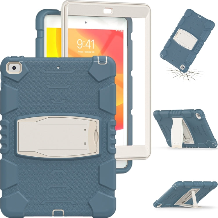 For iPad 10.2 2021 / 2020 / 2019 3-Layer Protection Screen Frame + PC + Silicone Shockproof Combination Case with Holder