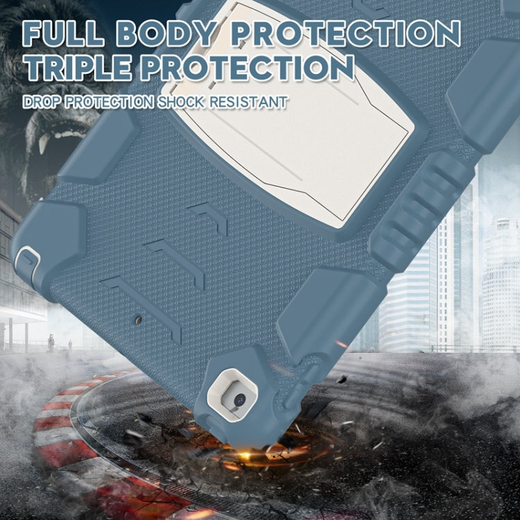 For iPad 10.2 2021 / 2020 / 2019 3-Layer Protection Screen Frame + PC + Silicone Shockproof Combination Case with Holder