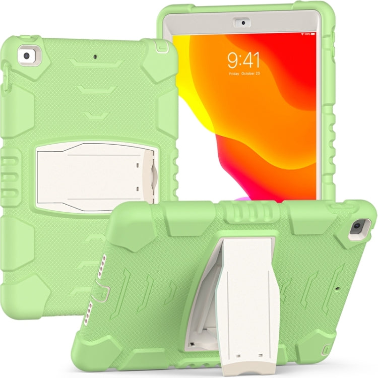 For iPad 10.2 2021 / 2020 / 2019 3-Layer Protection Screen Frame + PC + Silicone Shockproof Combination Case with Holder