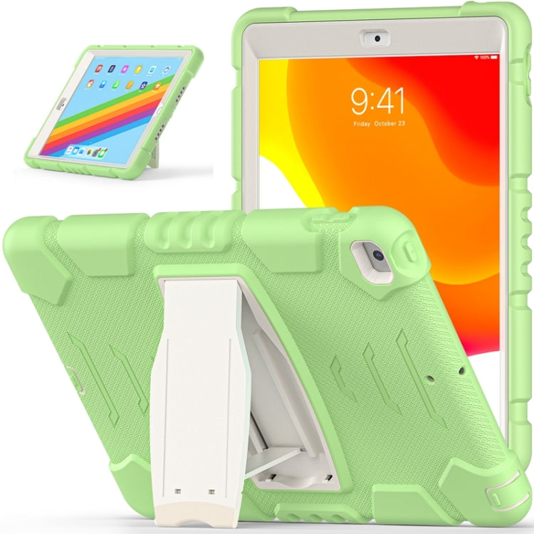 For iPad 10.2 2021 / 2020 / 2019 3-Layer Protection Screen Frame + PC + Silicone Shockproof Combination Case with Holder