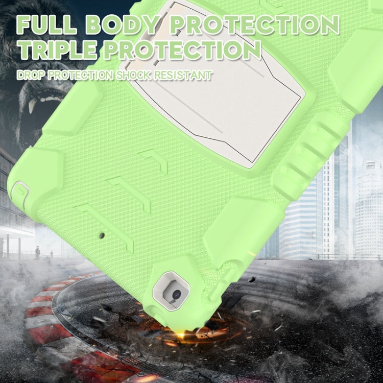 For iPad 10.2 2021 / 2020 / 2019 3-Layer Protection Screen Frame + PC + Silicone Shockproof Combination Case with Holder