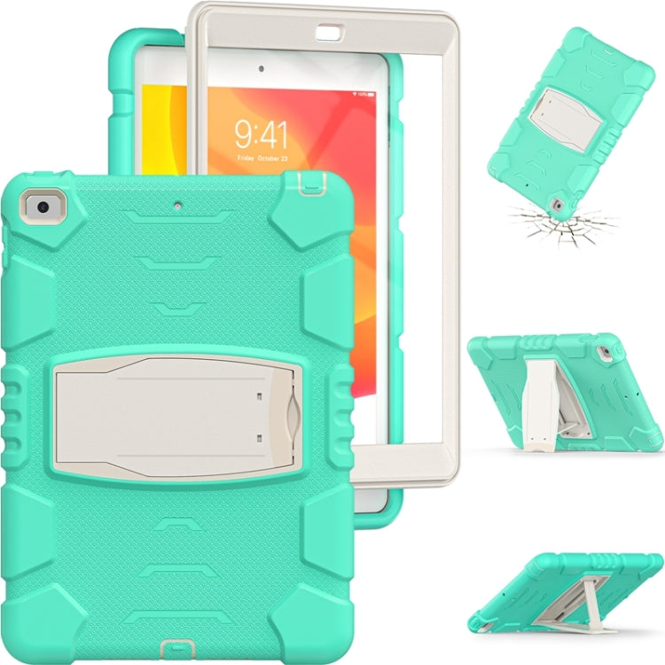 For iPad 10.2 2021 / 2020 / 2019 3-Layer Protection Screen Frame + PC + Silicone Shockproof Combination Case with Holder