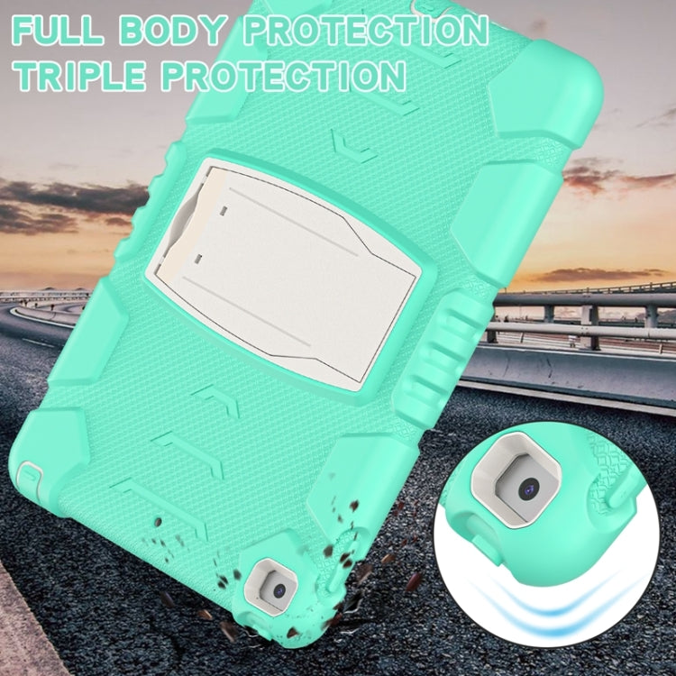 For iPad 10.2 2021 / 2020 / 2019 3-Layer Protection Screen Frame + PC + Silicone Shockproof Combination Case with Holder