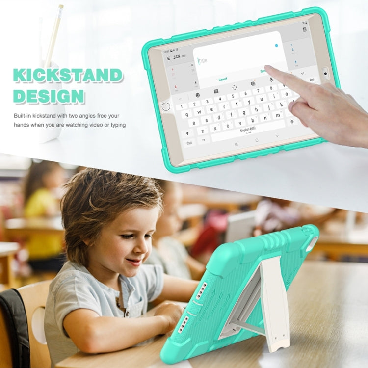 For iPad 10.2 2021 / 2020 / 2019 3-Layer Protection Screen Frame + PC + Silicone Shockproof Combination Case with Holder