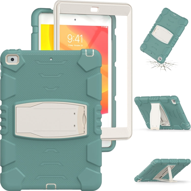 For iPad 10.2 2021 / 2020 / 2019 3-Layer Protection Screen Frame + PC + Silicone Shockproof Combination Case with Holder