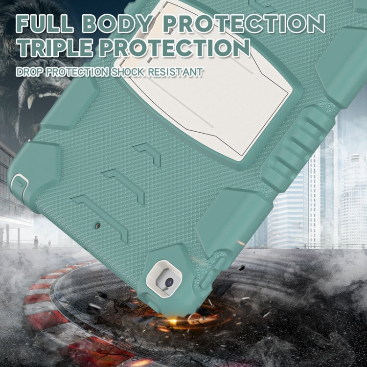 For iPad 10.2 2021 / 2020 / 2019 3-Layer Protection Screen Frame + PC + Silicone Shockproof Combination Case with Holder