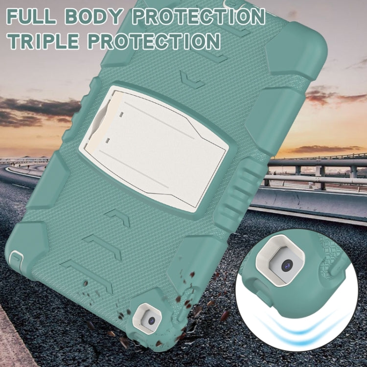 For iPad 10.2 2021 / 2020 / 2019 3-Layer Protection Screen Frame + PC + Silicone Shockproof Combination Case with Holder