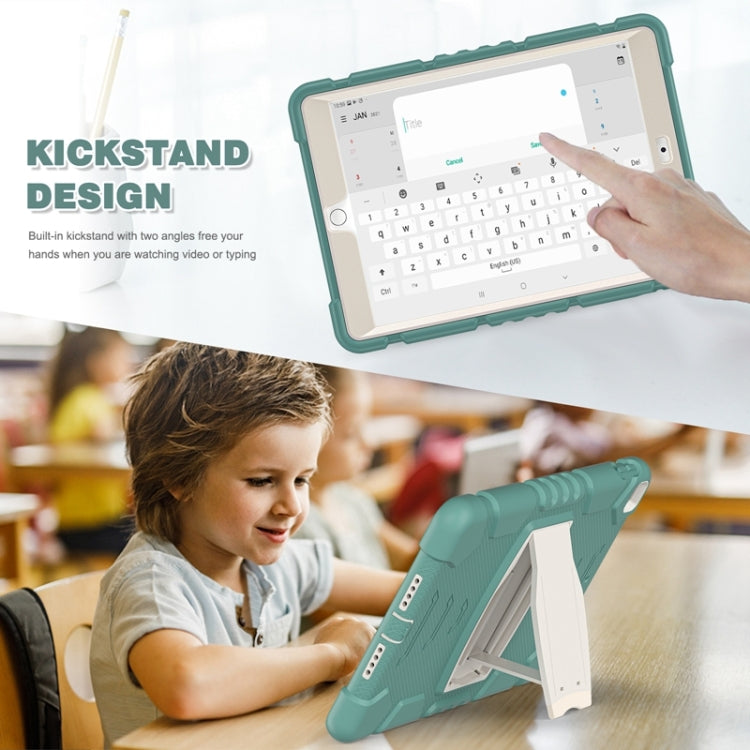 For iPad 10.2 2021 / 2020 / 2019 3-Layer Protection Screen Frame + PC + Silicone Shockproof Combination Case with Holder