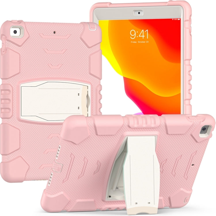 For iPad 10.2 2021 / 2020 / 2019 3-Layer Protection Screen Frame + PC + Silicone Shockproof Combination Case with Holder