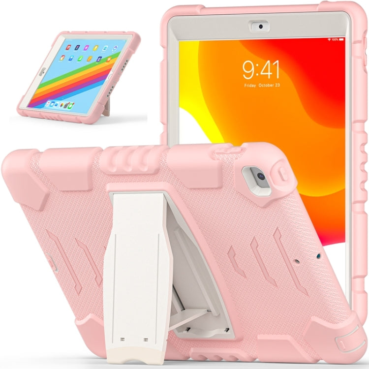 For iPad 10.2 2021 / 2020 / 2019 3-Layer Protection Screen Frame + PC + Silicone Shockproof Combination Case with Holder