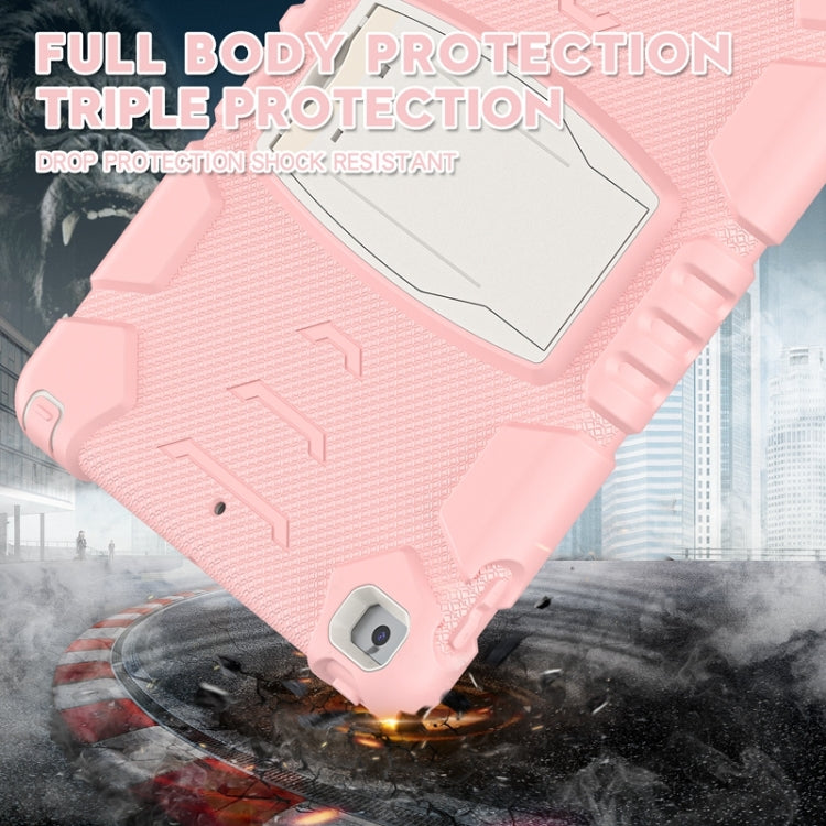 For iPad 10.2 2021 / 2020 / 2019 3-Layer Protection Screen Frame + PC + Silicone Shockproof Combination Case with Holder