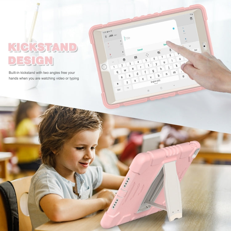 For iPad 10.2 2021 / 2020 / 2019 3-Layer Protection Screen Frame + PC + Silicone Shockproof Combination Case with Holder