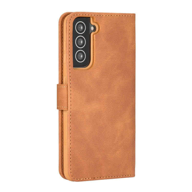For Samsung Galaxy S21 FE Diaobaolee Pure Fresh Texture Horizontal Flip Leather Case with Holder & Card Slots & Wallet & Photo Frame