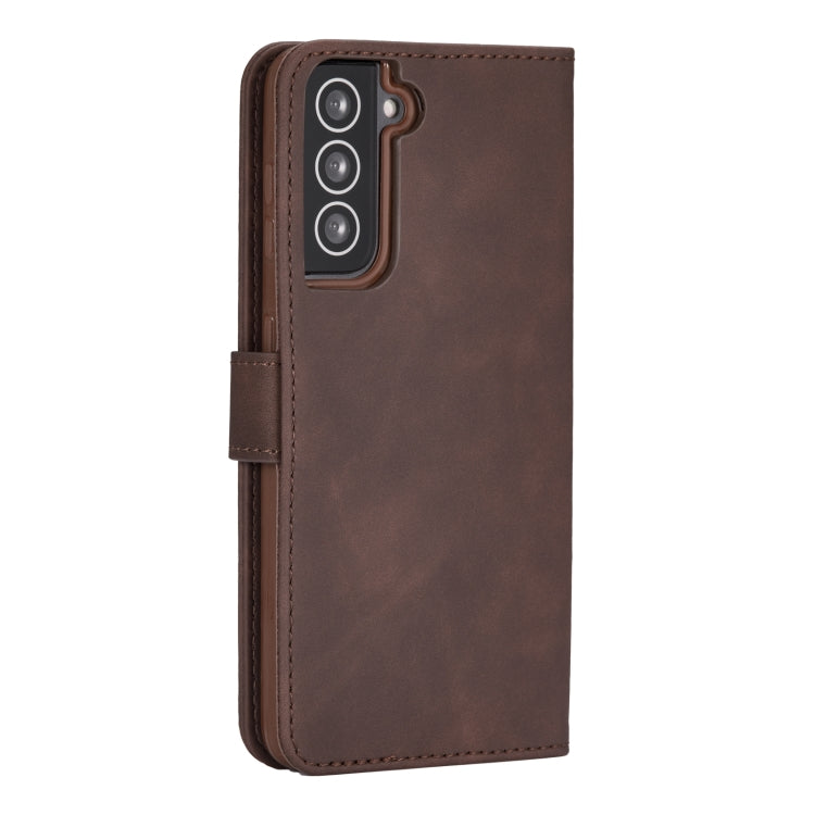For Samsung Galaxy S21 FE Diaobaolee Pure Fresh Texture Horizontal Flip Leather Case with Holder & Card Slots & Wallet & Photo Frame