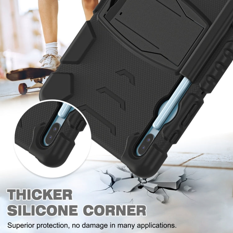 For Samsung Galaxy Tab S6 T860 3-Layer Protection  Screen Frame + PC + Silicone Shockproof Combination Case with Holder