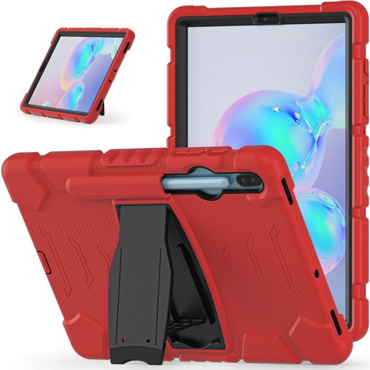 For Samsung Galaxy Tab S6 T860 3-Layer Protection  Screen Frame + PC + Silicone Shockproof Combination Case with Holder