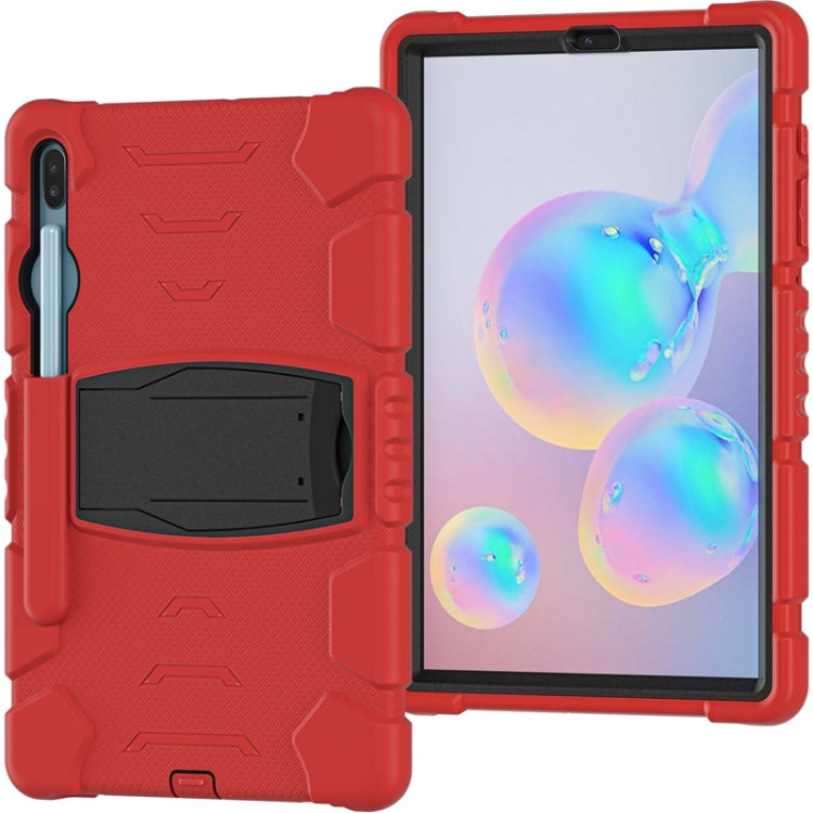 For Samsung Galaxy Tab S6 T860 3-Layer Protection  Screen Frame + PC + Silicone Shockproof Combination Case with Holder