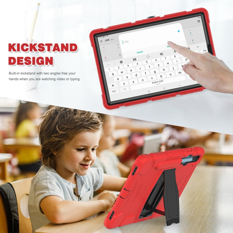 For Samsung Galaxy Tab S6 T860 3-Layer Protection  Screen Frame + PC + Silicone Shockproof Combination Case with Holder