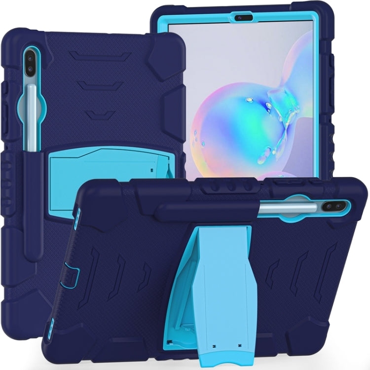For Samsung Galaxy Tab S6 T860 3-Layer Protection  Screen Frame + PC + Silicone Shockproof Combination Case with Holder