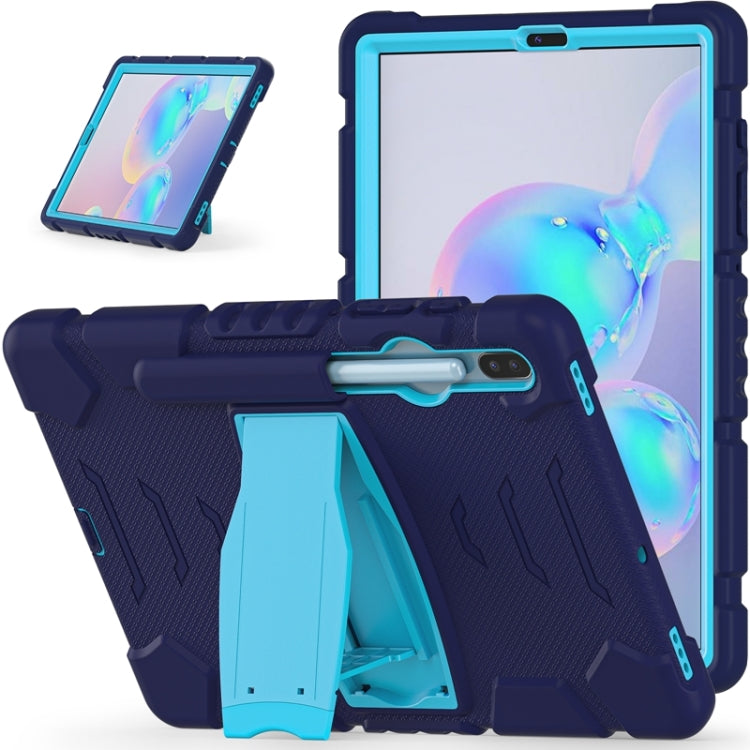 For Samsung Galaxy Tab S6 T860 3-Layer Protection  Screen Frame + PC + Silicone Shockproof Combination Case with Holder