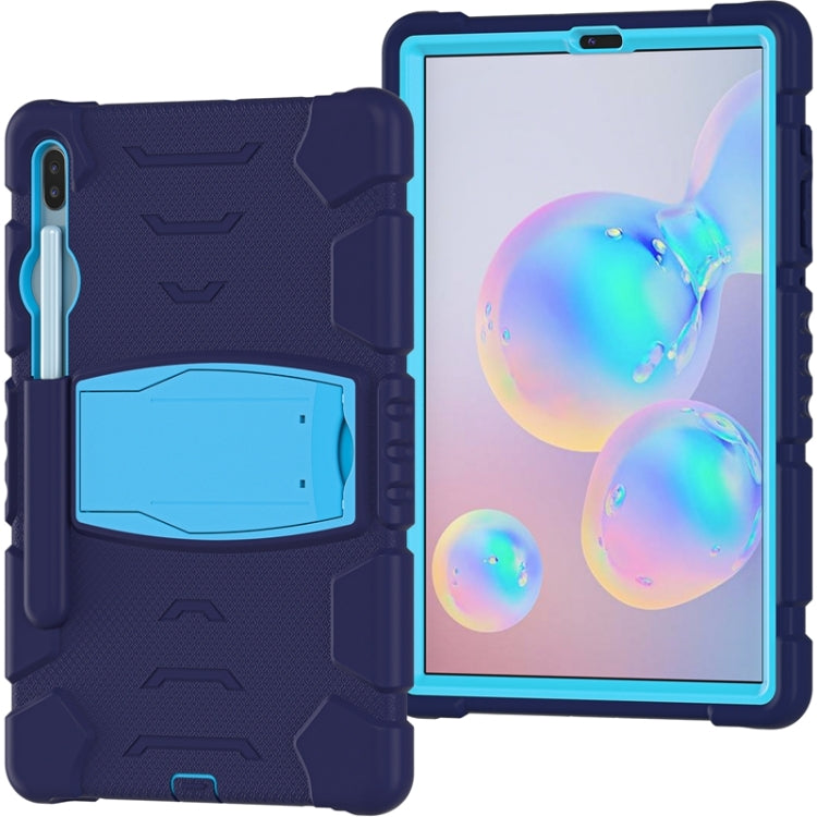 For Samsung Galaxy Tab S6 T860 3-Layer Protection  Screen Frame + PC + Silicone Shockproof Combination Case with Holder