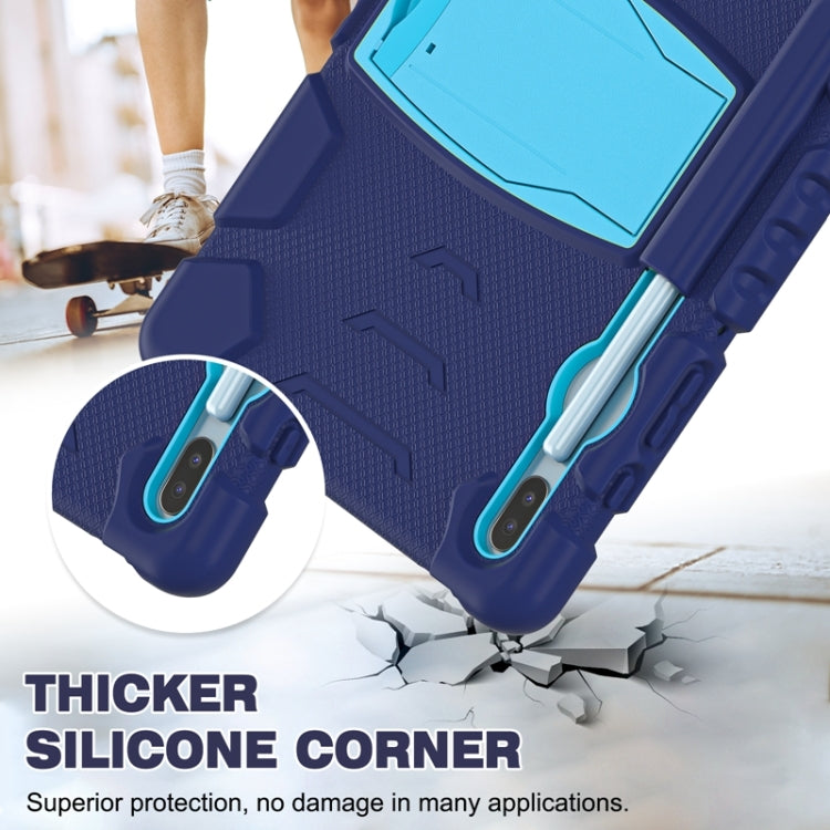 For Samsung Galaxy Tab S6 T860 3-Layer Protection  Screen Frame + PC + Silicone Shockproof Combination Case with Holder