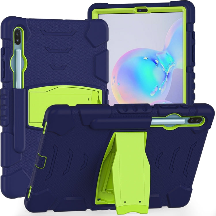 For Samsung Galaxy Tab S6 T860 3-Layer Protection  Screen Frame + PC + Silicone Shockproof Combination Case with Holder