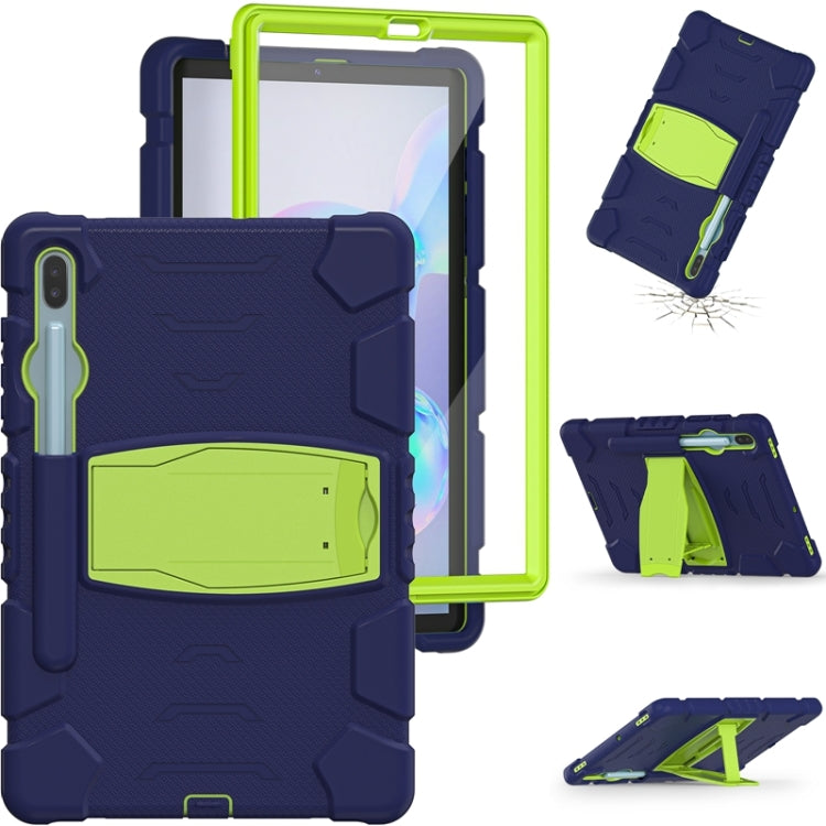 For Samsung Galaxy Tab S6 T860 3-Layer Protection  Screen Frame + PC + Silicone Shockproof Combination Case with Holder