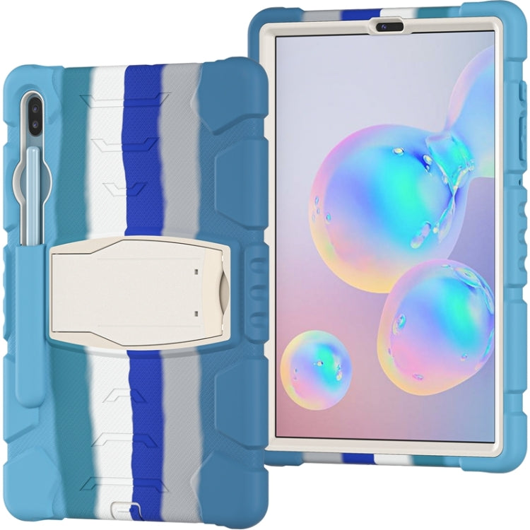For Samsung Galaxy Tab S6 T860 3-Layer Protection  Screen Frame + PC + Silicone Shockproof Combination Case with Holder