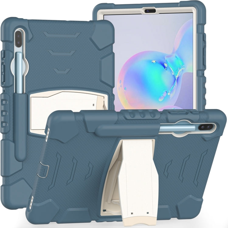 For Samsung Galaxy Tab S6 T860 3-Layer Protection  Screen Frame + PC + Silicone Shockproof Combination Case with Holder