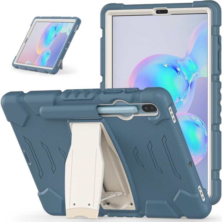 For Samsung Galaxy Tab S6 T860 3-Layer Protection  Screen Frame + PC + Silicone Shockproof Combination Case with Holder