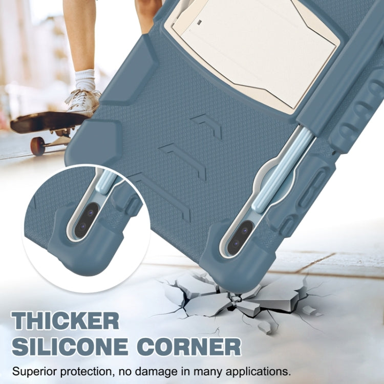 For Samsung Galaxy Tab S6 T860 3-Layer Protection  Screen Frame + PC + Silicone Shockproof Combination Case with Holder