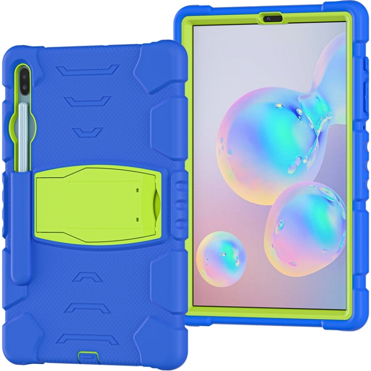 For Samsung Galaxy Tab S6 T860 3-Layer Protection  Screen Frame + PC + Silicone Shockproof Combination Case with Holder