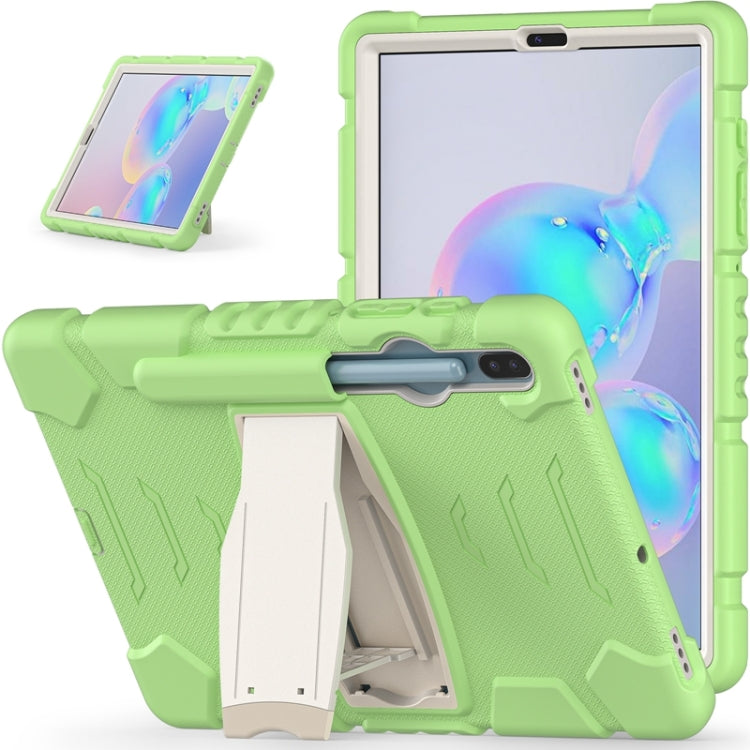 For Samsung Galaxy Tab S6 T860 3-Layer Protection  Screen Frame + PC + Silicone Shockproof Combination Case with Holder