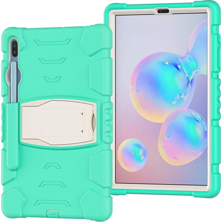 For Samsung Galaxy Tab S6 T860 3-Layer Protection  Screen Frame + PC + Silicone Shockproof Combination Case with Holder