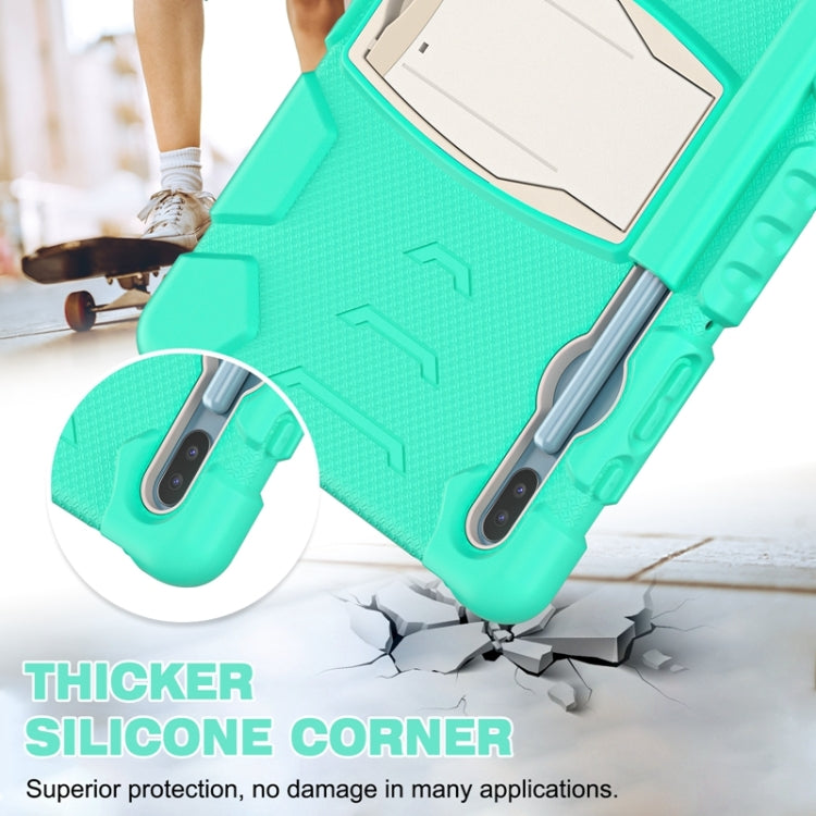 For Samsung Galaxy Tab S6 T860 3-Layer Protection  Screen Frame + PC + Silicone Shockproof Combination Case with Holder