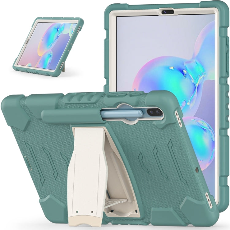 For Samsung Galaxy Tab S6 T860 3-Layer Protection  Screen Frame + PC + Silicone Shockproof Combination Case with Holder