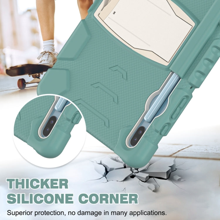 For Samsung Galaxy Tab S6 T860 3-Layer Protection  Screen Frame + PC + Silicone Shockproof Combination Case with Holder