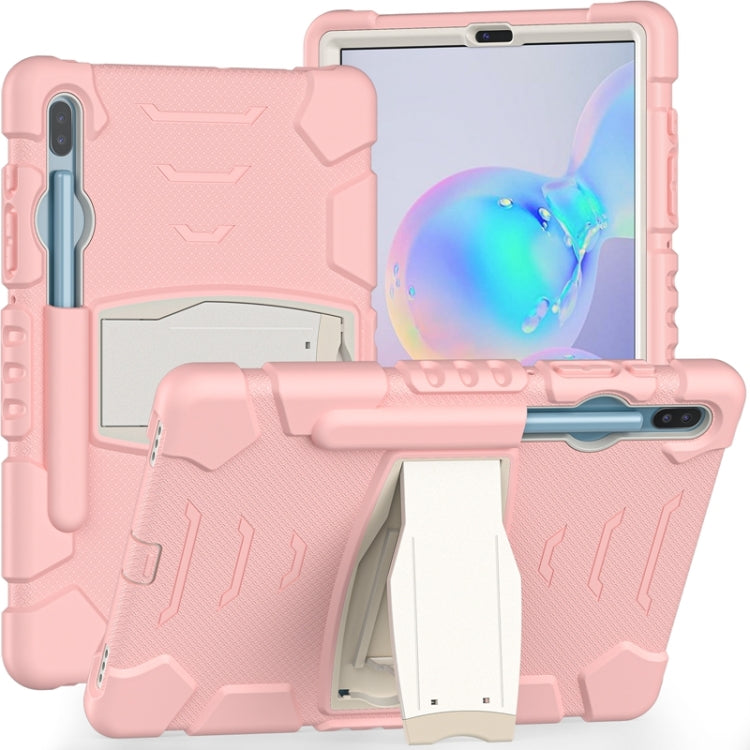 For Samsung Galaxy Tab S6 T860 3-Layer Protection  Screen Frame + PC + Silicone Shockproof Combination Case with Holder