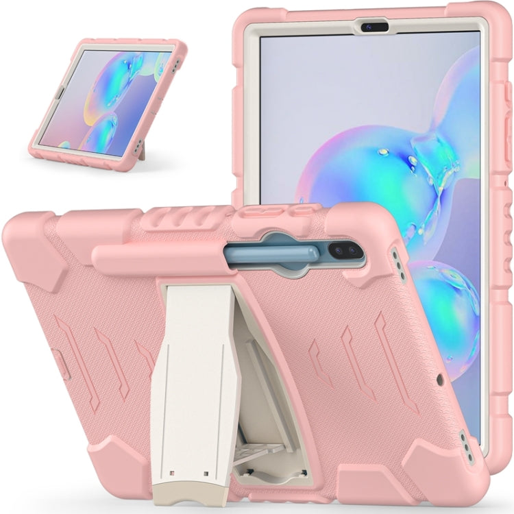 For Samsung Galaxy Tab S6 T860 3-Layer Protection  Screen Frame + PC + Silicone Shockproof Combination Case with Holder