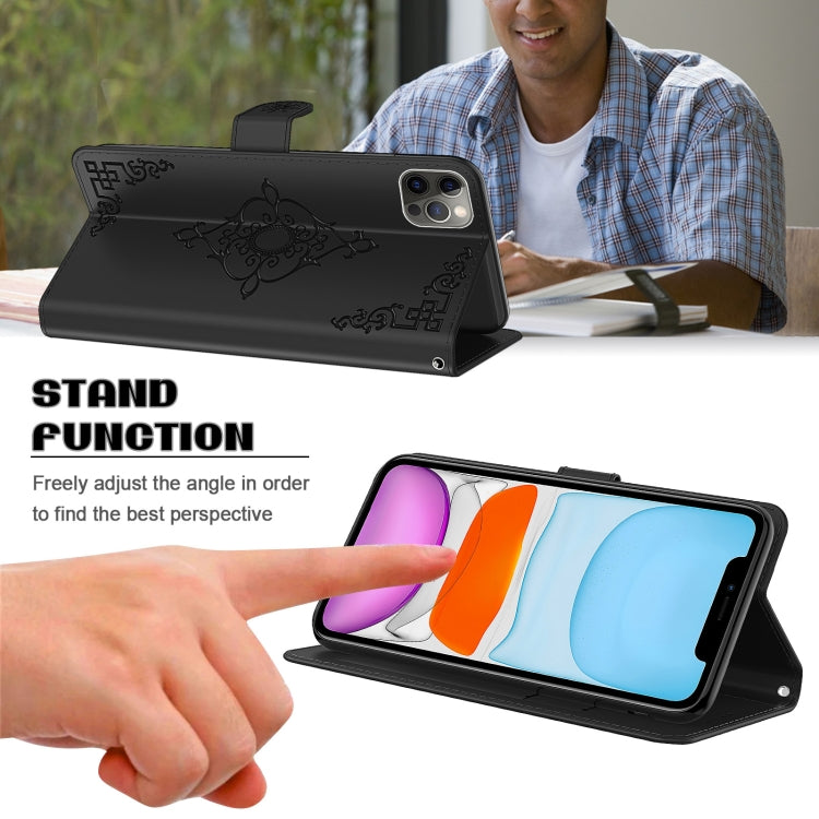 For Xiaomi Redmi Note 9 Embossed Fortune Flower Pattern Horizontal Flip Leather Case with Holder & Card Slot & Wallet & Lanyard