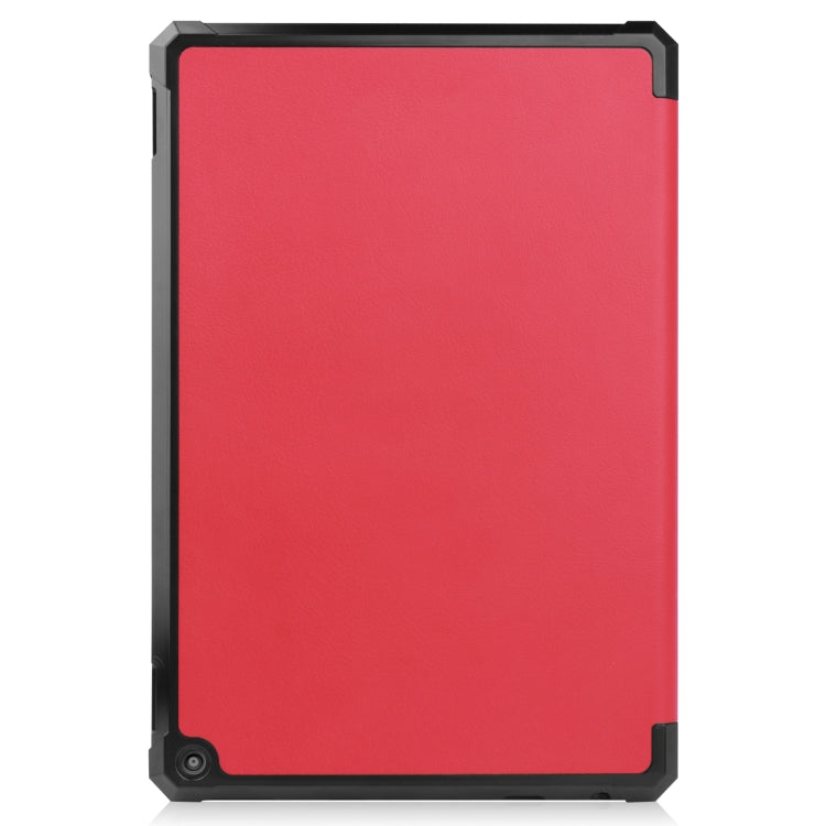 For Amazon Kindle Fire HD 10 (2021) Custer Texture Horizontal Flip Leather Case with Three-folding Holder & Sleep / Wake-up Function