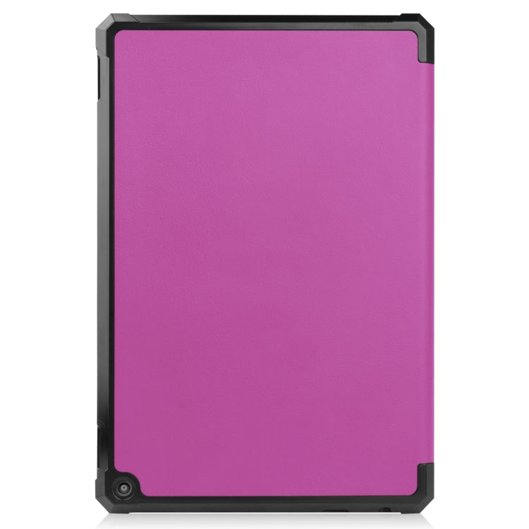 For Amazon Kindle Fire HD 10 (2021) Custer Texture Horizontal Flip Leather Case with Three-folding Holder & Sleep / Wake-up Function
