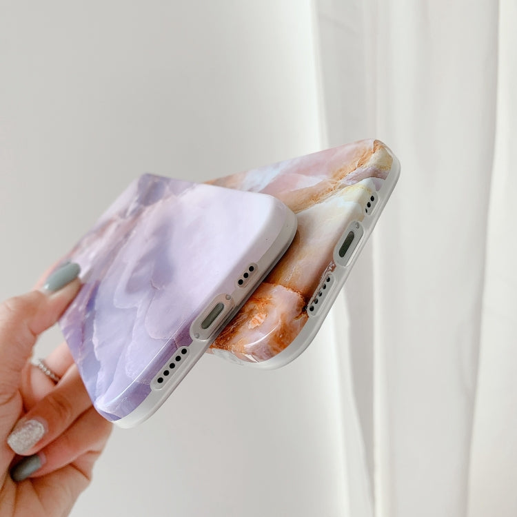 For iPhone 12 Pro Max Agate Marble Pattern Protective Case
