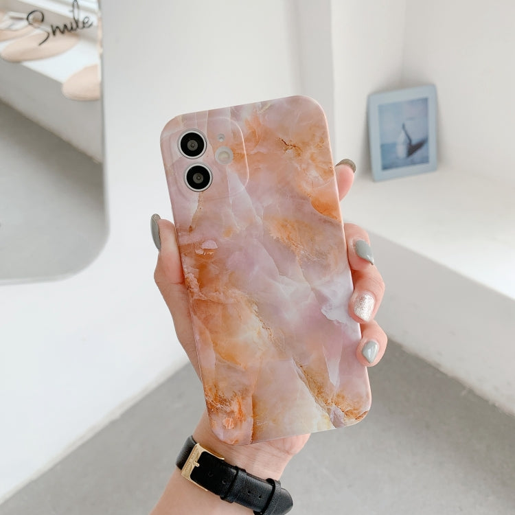 For iPhone 12 Agate Marble Pattern Protective Case