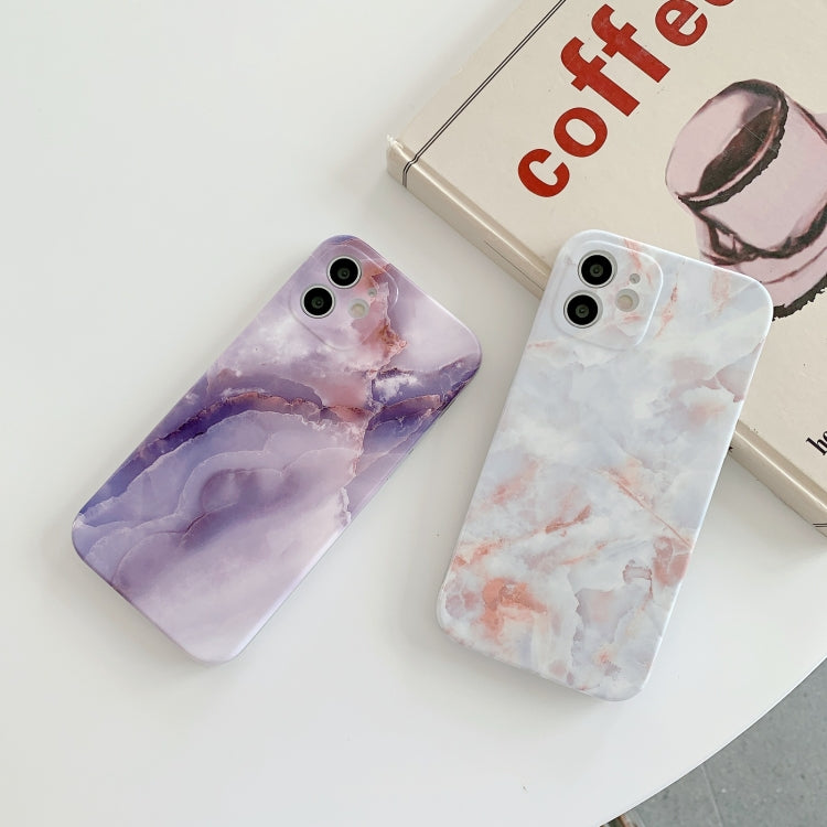 For iPhone 12 mini Agate Marble Pattern Protective Case