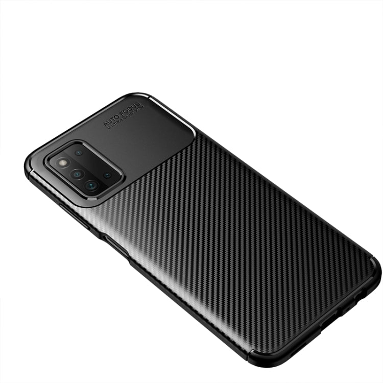 For Samsung Galaxy F52 5G Carbon Fiber Texture Shockproof TPU Case