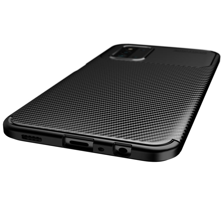 For Samsung Galaxy F52 5G Carbon Fiber Texture Shockproof TPU Case